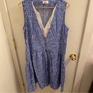 Made in USA Dress With Pockets  Size Large